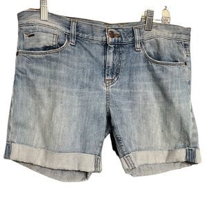 Joe’s Jeans Best Friend Fit Rolled Hem Light Wash Wendy Shorts Mid Rise Sz 27